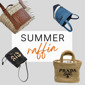 A must-have for summer, the raffia bag