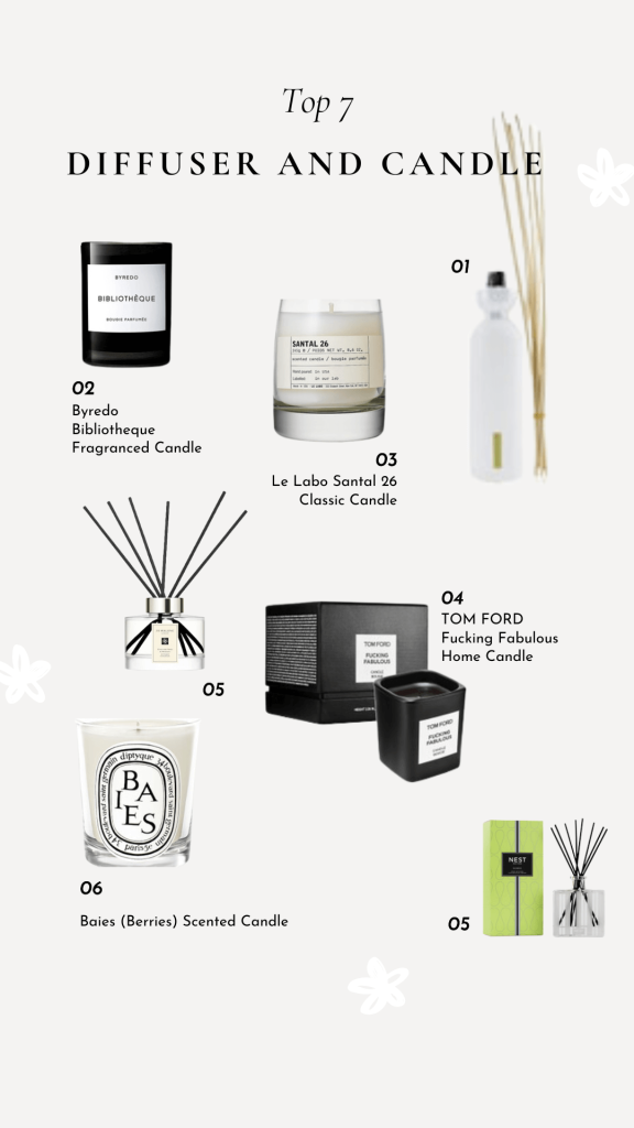 diffuser and candle