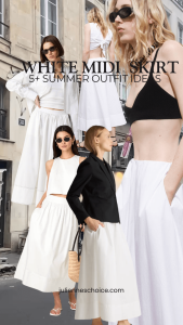 Poplin Midi Skirt