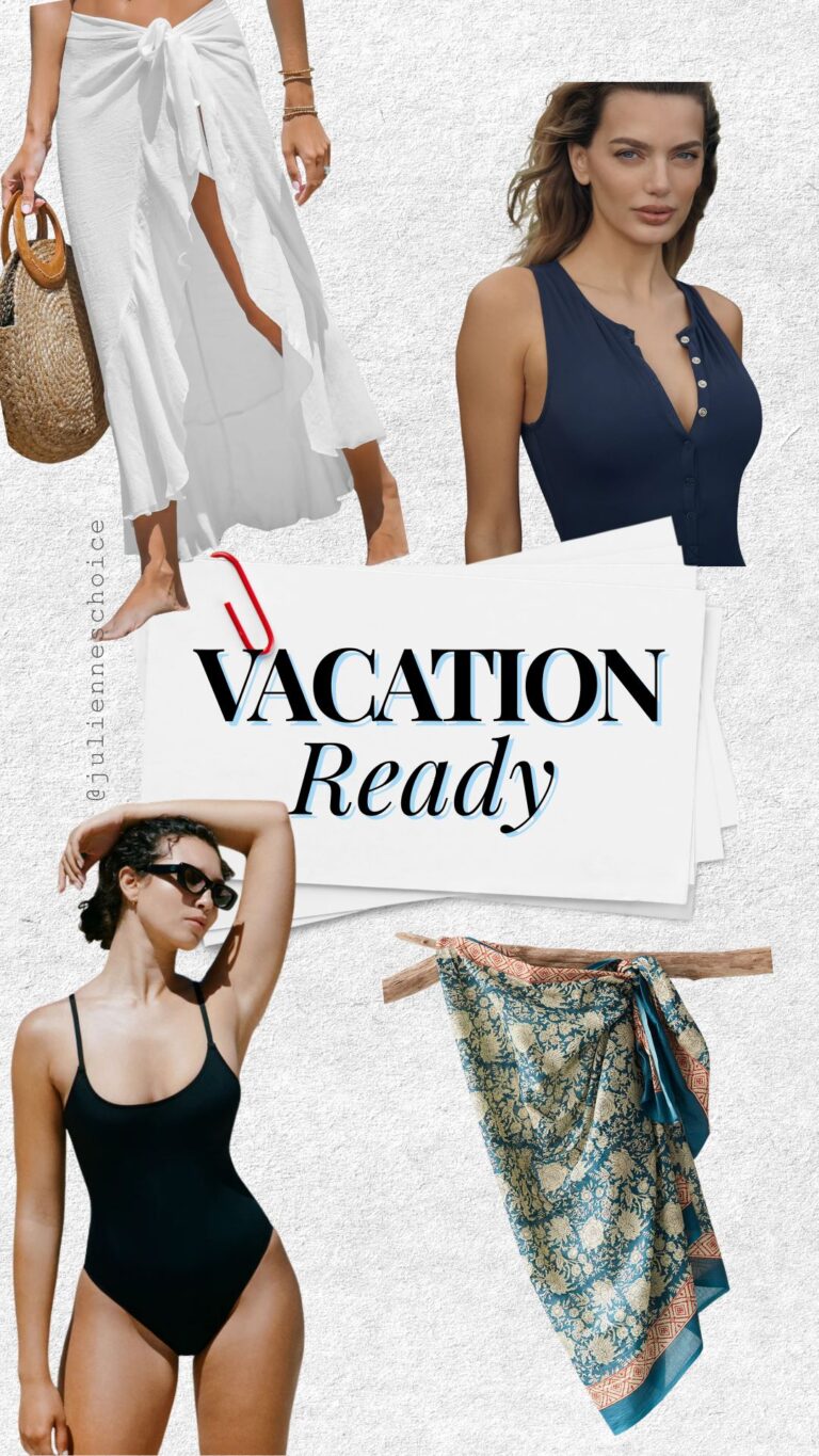 swimsuit + sarong coverup