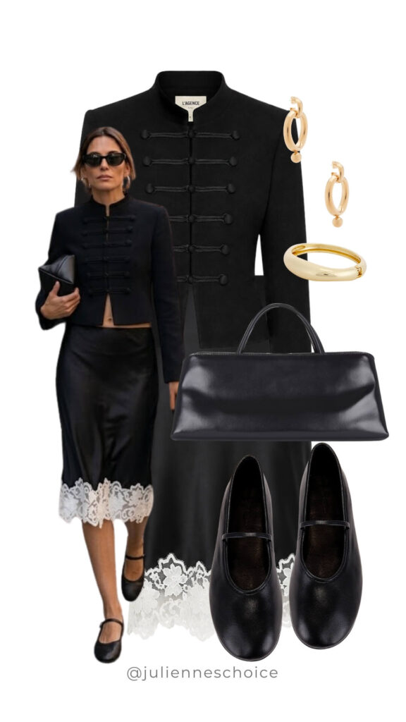 knee-length skirt