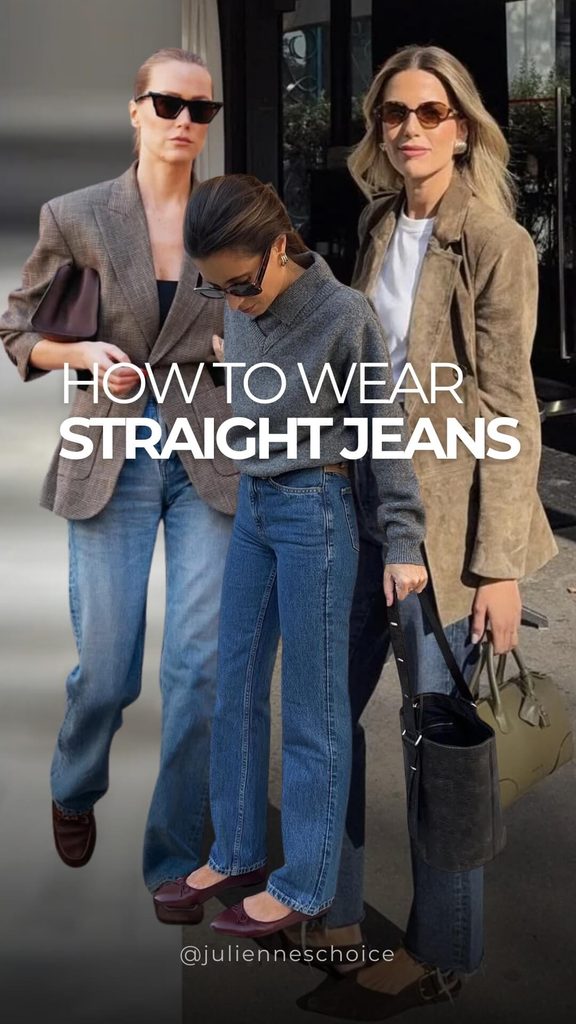 STRAIGHT-LEG JEANS