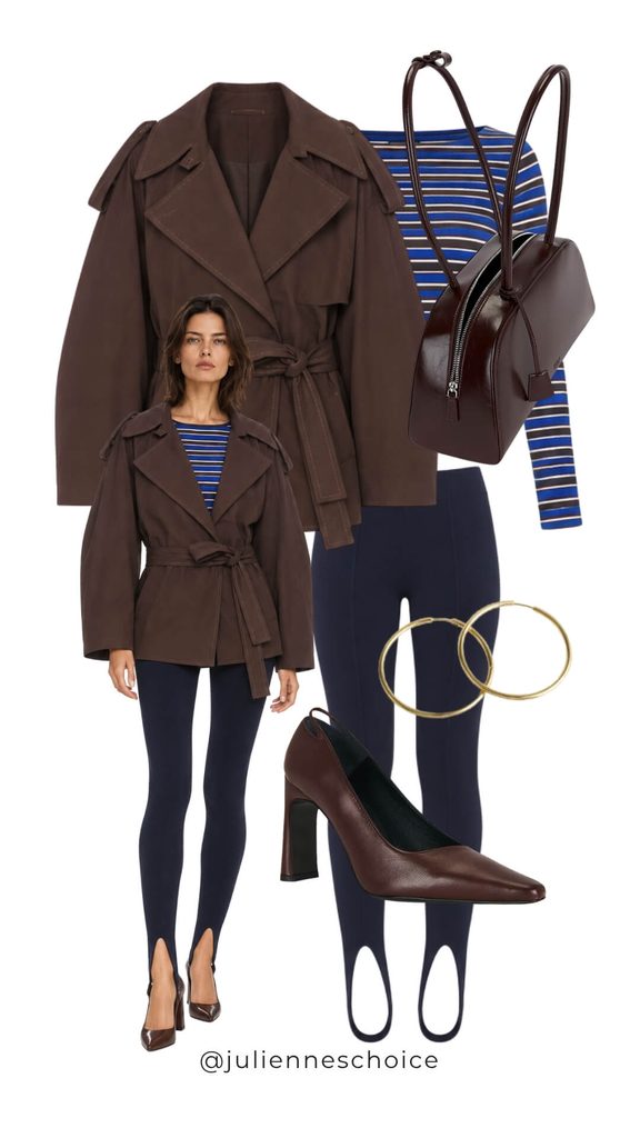 How to wear stirrup pants with different shoes