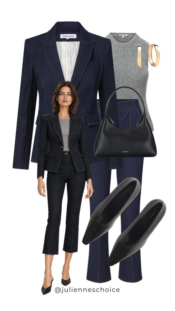 dark blue jeans